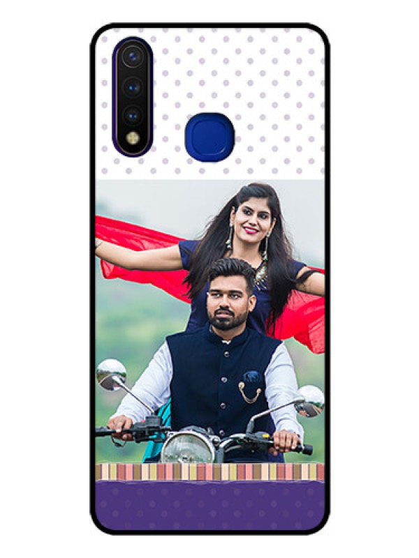 Custom Vivo U20 Photo Printing on Glass Case  - Cute Family Design