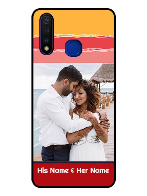 Custom Vivo U20 Custom Glass Mobile Case  - Colorful Case Design