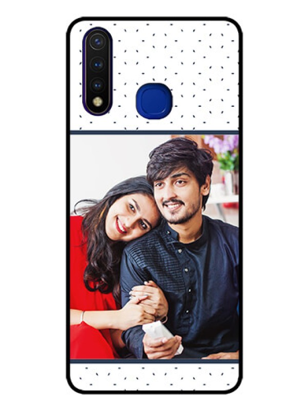 Custom Vivo U20 Personalized Glass Phone Case  - Premium Dot Design