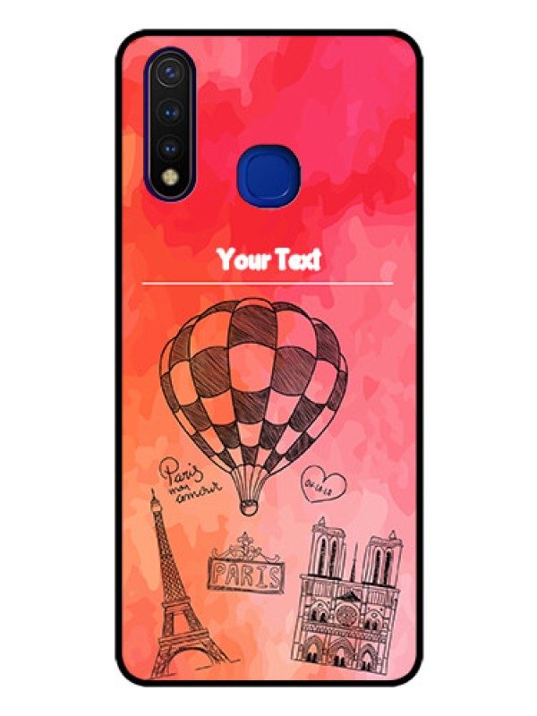Custom Vivo U20 Custom Glass Phone Case  - Paris Theme Design