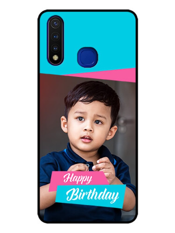 Custom Vivo U20 Personalized Glass Phone Case  - Image Holder with 2 Color Design