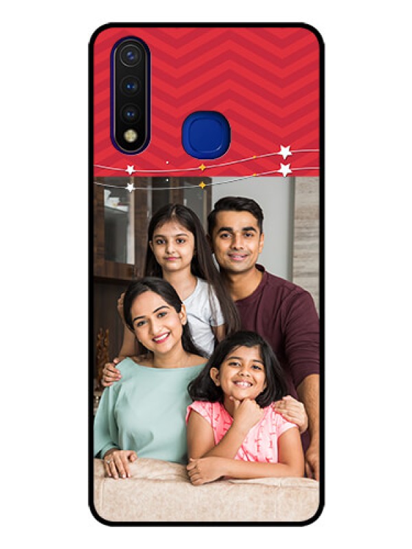 Custom Vivo U20 Personalized Glass Phone Case  - Happy Family Design