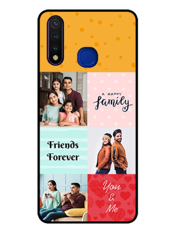 Custom Vivo U20 Personalized Glass Phone Case  - Images with Quotes Design