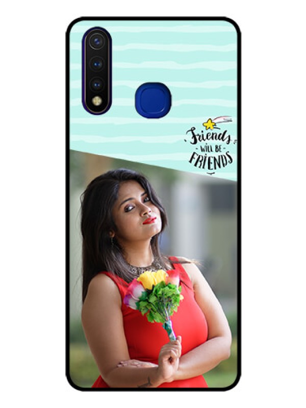 Custom Vivo U20 Custom Glass Phone Case  - Friends Picture Icon Design