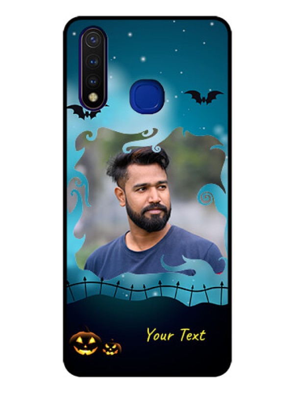 Custom Vivo U20 Custom Glass Phone Case  - Halloween frame design