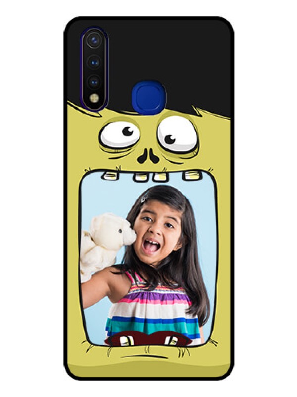 Custom Vivo U20 Personalized Glass Phone Case  - Cartoon monster back case Design