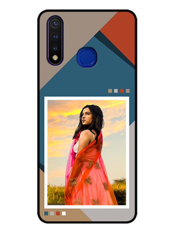 Custom Vivo U20 Personalized Glass Phone Case - Retro color pallet Design