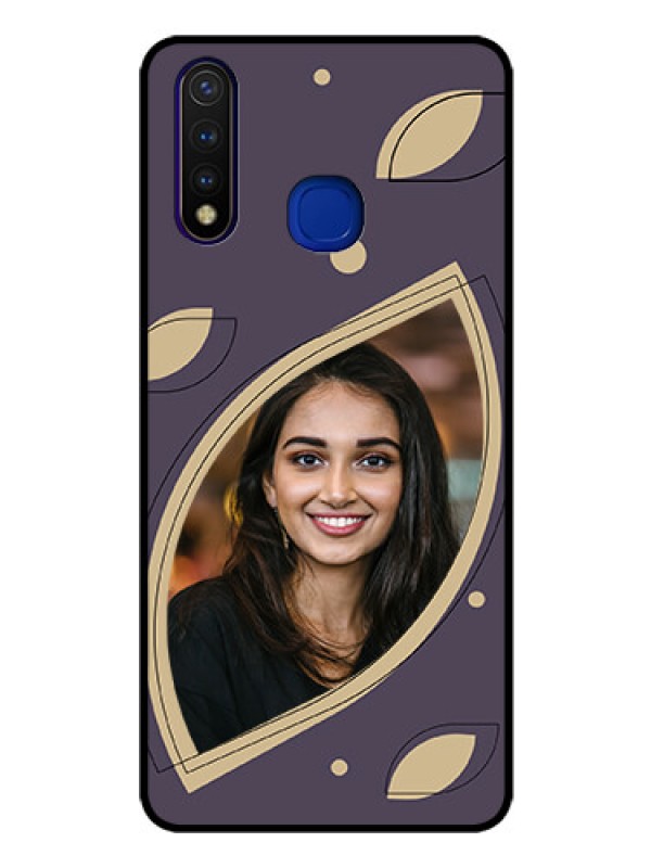 Custom Vivo U20 Custom Glass Mobile Case - Falling Leaf Design