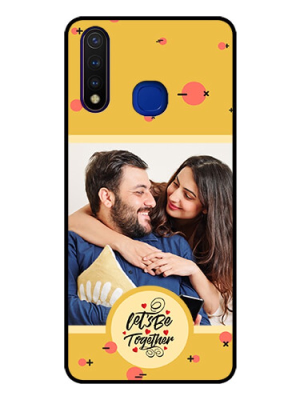 Custom Vivo U20 Photo Printing on Glass Case - Lets be Together Design