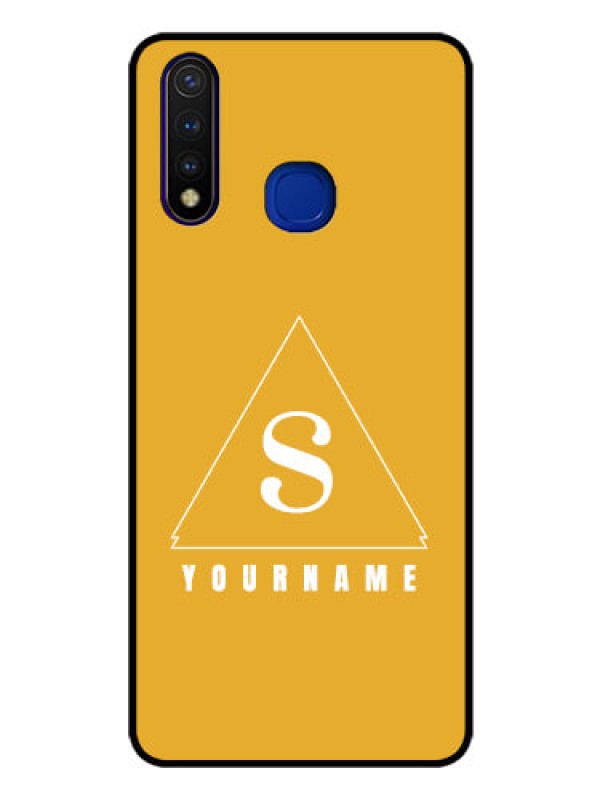 Custom Vivo U20 Personalized Glass Phone Case - simple triangle Design