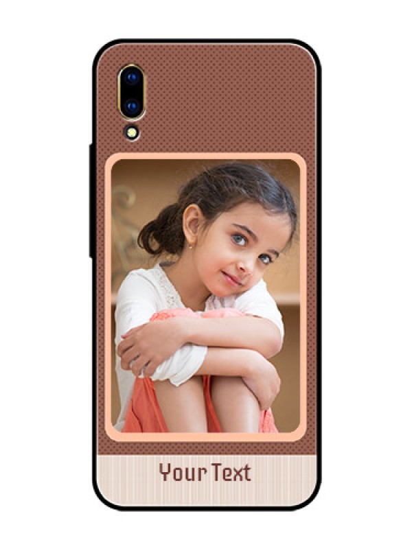 Custom Vivo V11 Pro Custom Glass Phone Case  - Simple Pic Upload Design