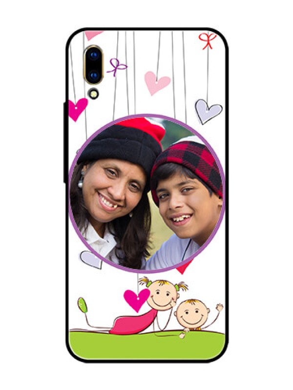 Custom Vivo V11 Pro Photo Printing on Glass Case  - Cute Kids Phone Case Design