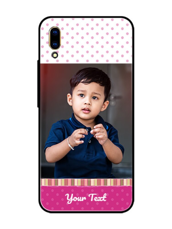 Custom Vivo V11 Pro Photo Printing on Glass Case  - Cute Girls Cover Design