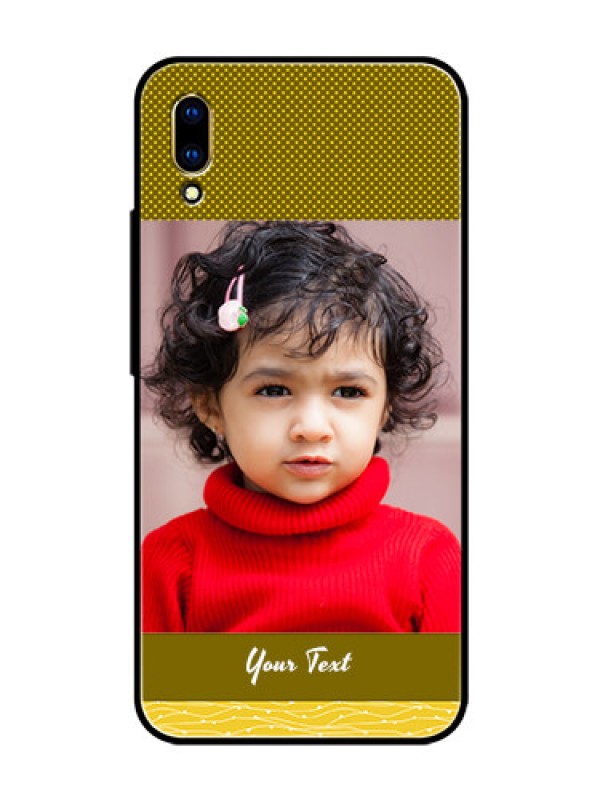 Custom Vivo V11 Pro Custom Glass Phone Case  - Simple Green Color Design