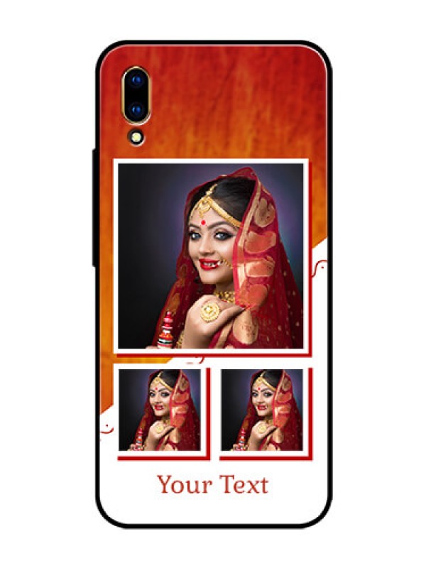 Custom Vivo V11 Pro Custom Glass Phone Case  - Wedding Memories Design  