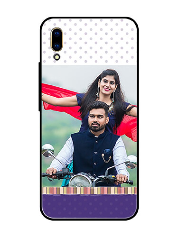 Custom Vivo V11 Pro Photo Printing on Glass Case  - Cute Family Design