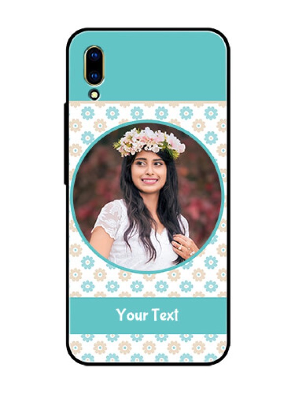 Custom Vivo V11 Pro Custom Glass Mobile Case  - Beautiful Flowers Design