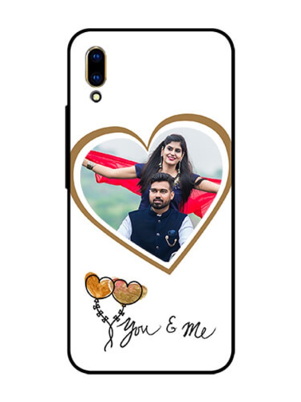 Custom Vivo V11 Pro Custom Glass Mobile Case  - You & Me Design