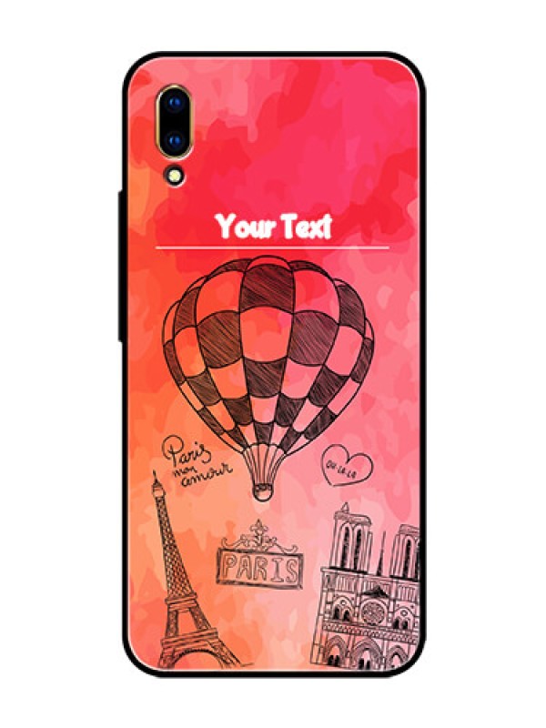 Custom Vivo V11 Pro Custom Glass Phone Case  - Paris Theme Design
