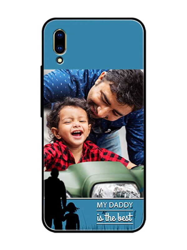 Custom Vivo V11 Pro Custom Glass Mobile Case  - Best dad design 
