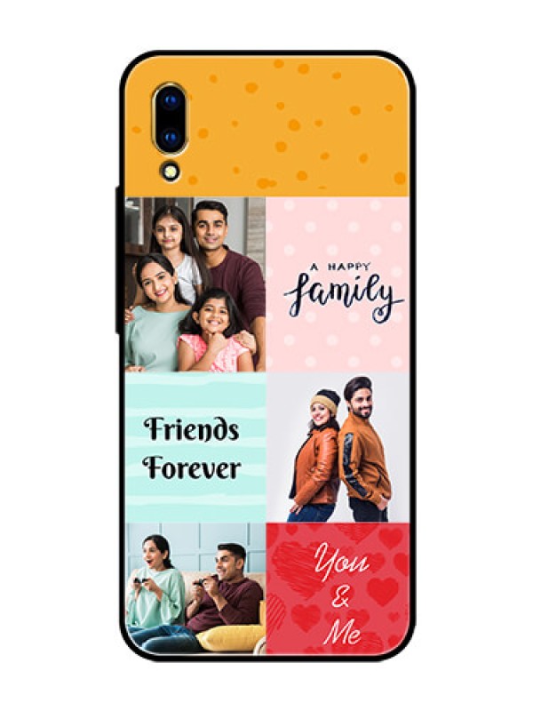 Custom Vivo V11 Pro Personalized Glass Phone Case  - Images with Quotes Design