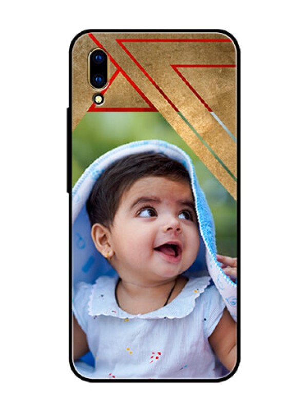 Custom Vivo V11 Pro Personalized Glass Phone Case  - Gradient Abstract Texture Design