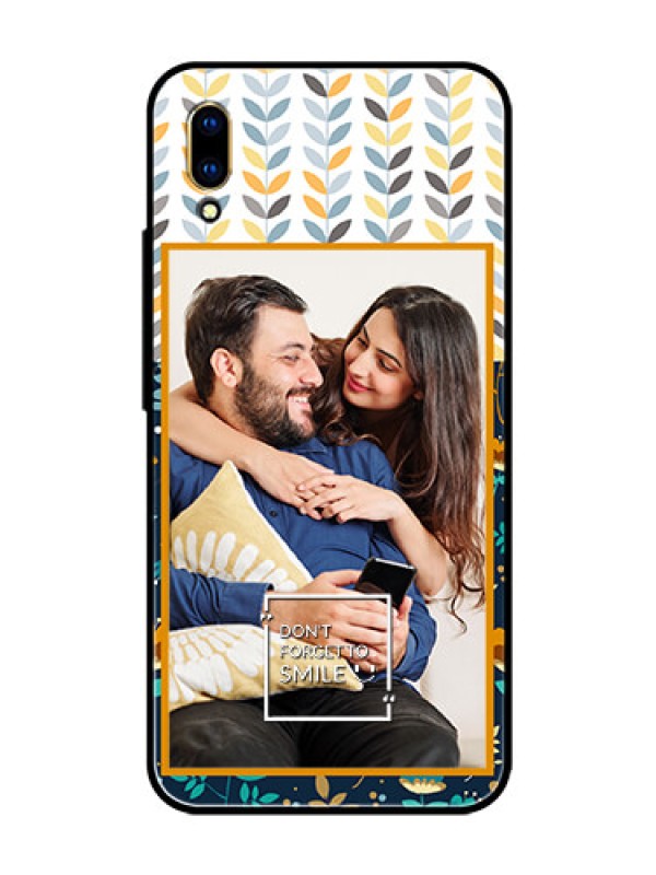 Custom Vivo V11 Pro Custom Glass Mobile Case  - Pattern Design