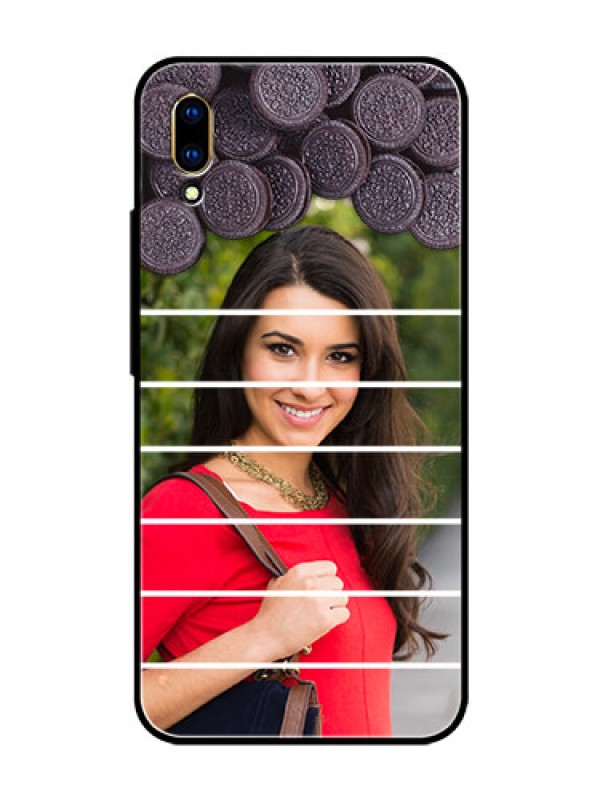Custom Vivo V11 Pro Custom Glass Phone Case  - with Oreo Biscuit Design