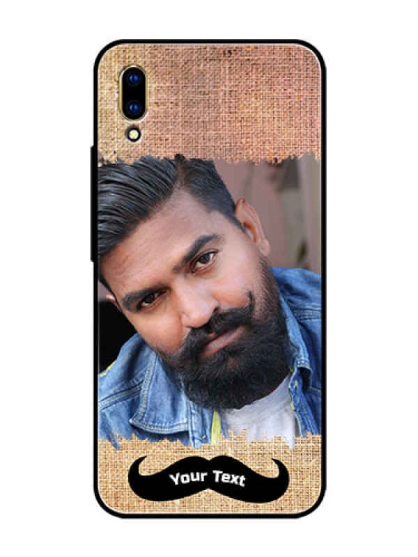 Custom Vivo V11 Pro Personalized Glass Phone Case  - with Texture Design