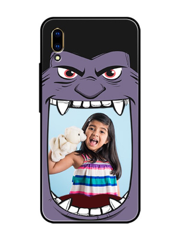 Custom Vivo V11 Pro Custom Glass Phone Case  - Angry Monster Design