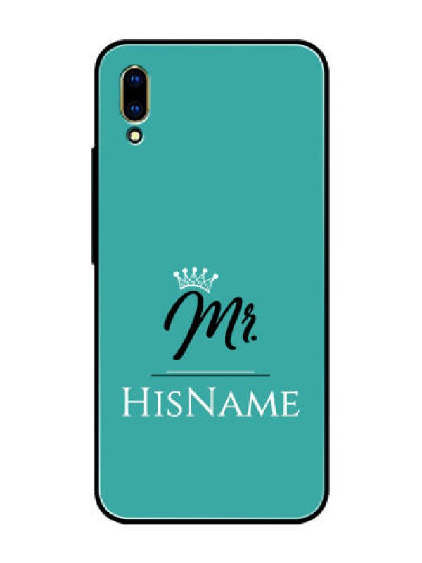 Custom Vivo V11 Pro Custom Glass Phone Case Mr with Name