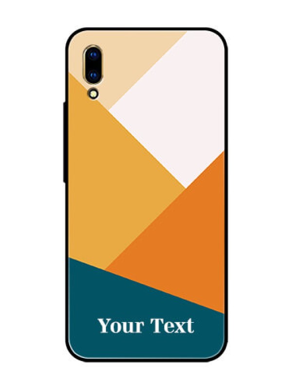 Custom Vivo V11 Pro Personalized Glass Phone Case - Stacked Multi-colour Design
