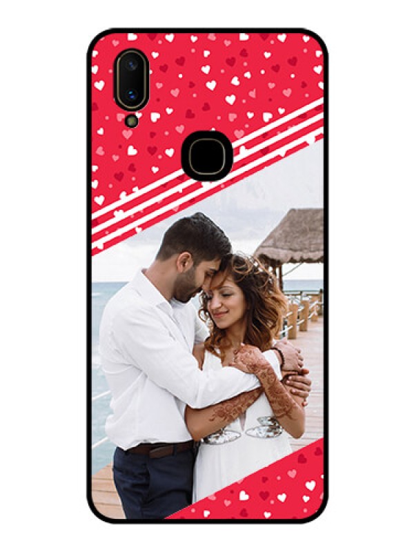 Custom Vivo V11 Custom Glass Mobile Case  - Valentines Gift Design