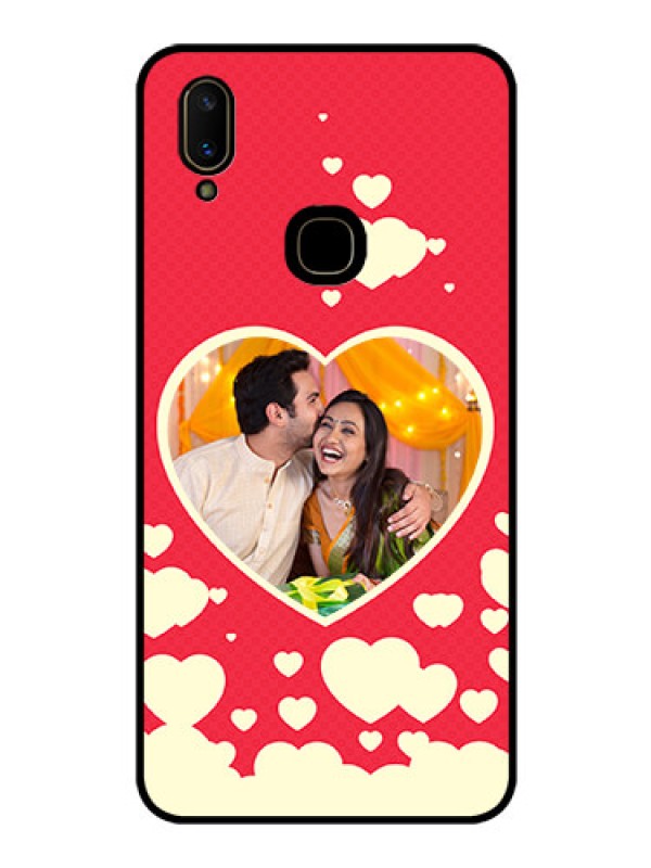 Custom Vivo V11 Custom Glass Mobile Case  - Love Symbols Phone Cover Design