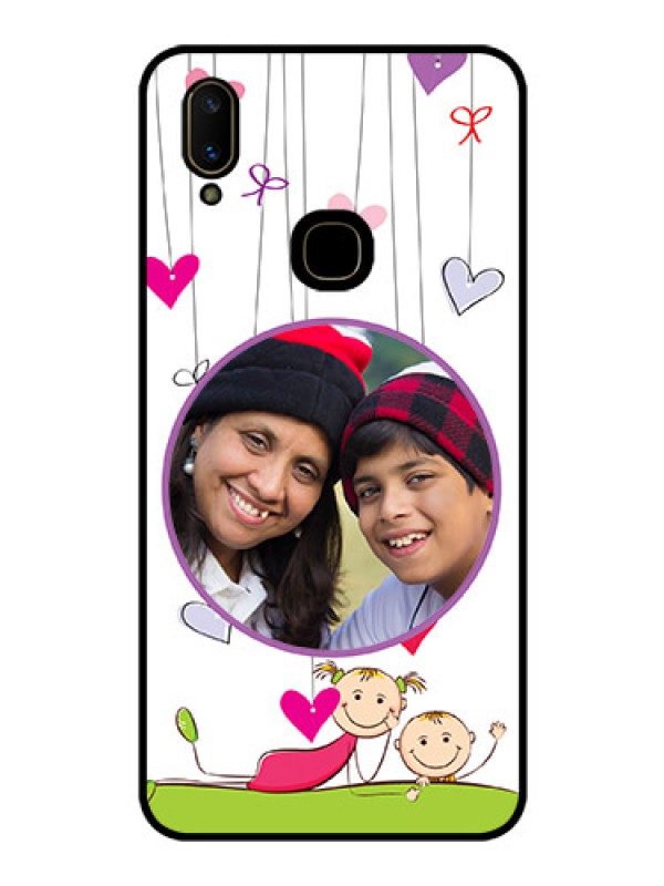 Custom Vivo V11 Photo Printing on Glass Case  - Cute Kids Phone Case Design