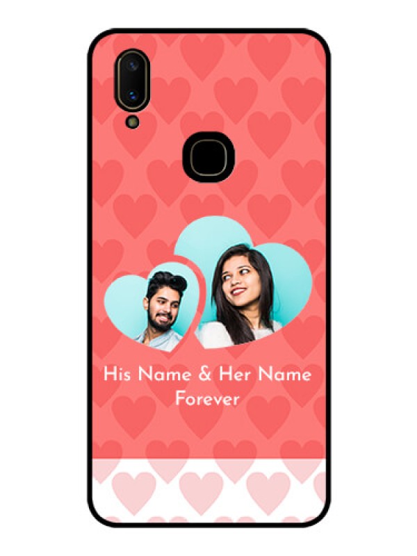Custom Vivo V11 Personalized Glass Phone Case  - Couple Pic Upload Design