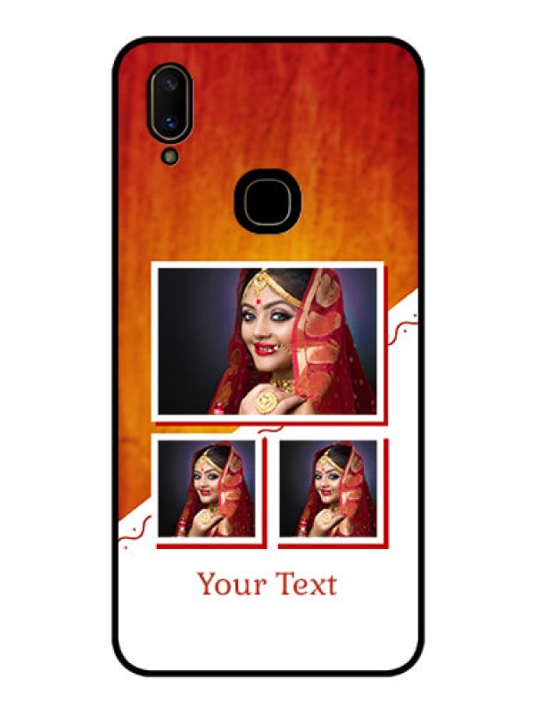 Custom Vivo V11 Custom Glass Phone Case  - Wedding Memories Design  