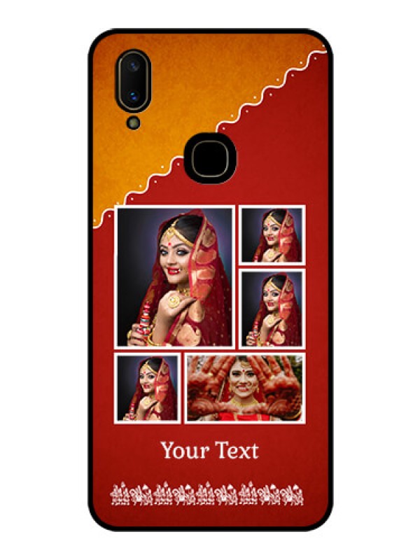 Custom Vivo V11 Personalized Glass Phone Case  - Wedding Pic Upload Design