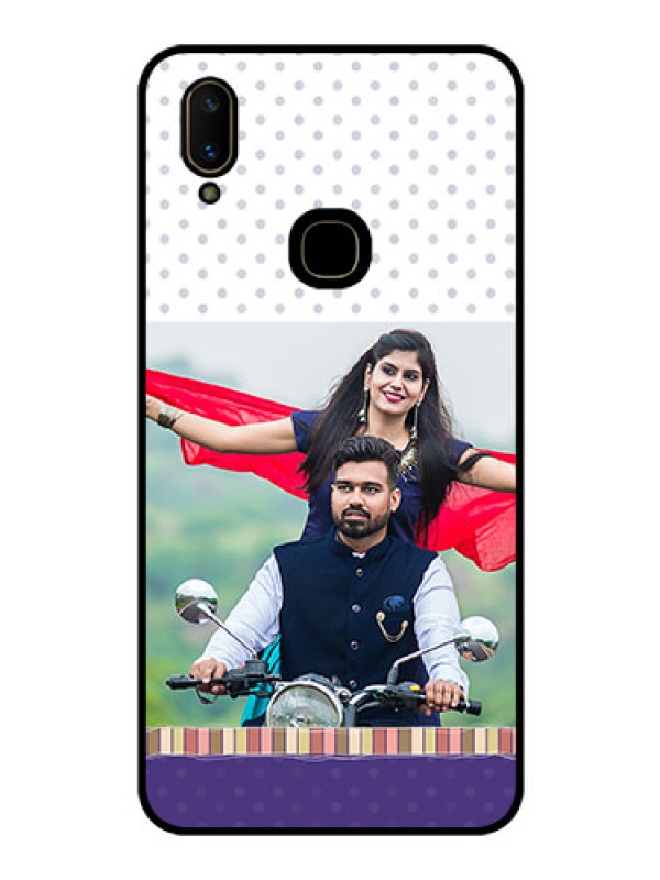 Custom Vivo V11 Photo Printing on Glass Case  - Cute Family Design