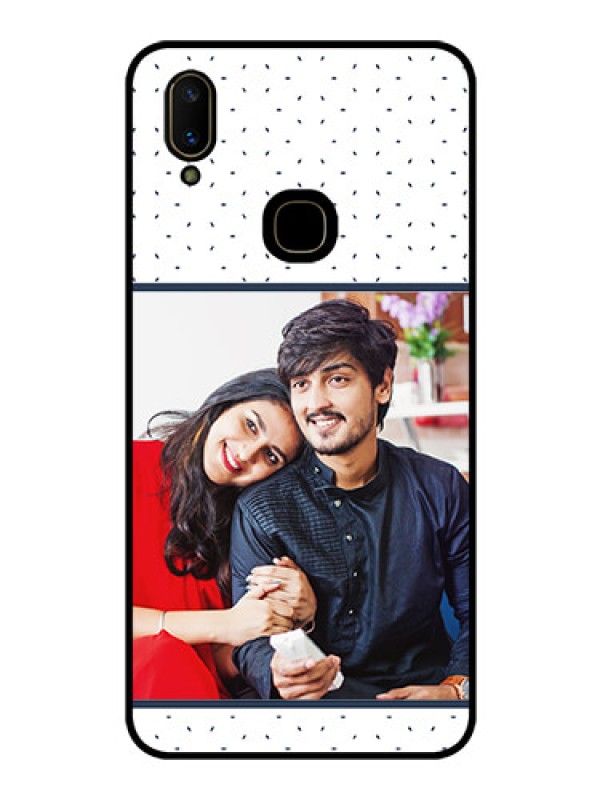Custom Vivo V11 Personalized Glass Phone Case  - Premium Dot Design