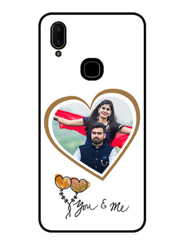 Custom Vivo V11 Custom Glass Mobile Case  - You & Me Design