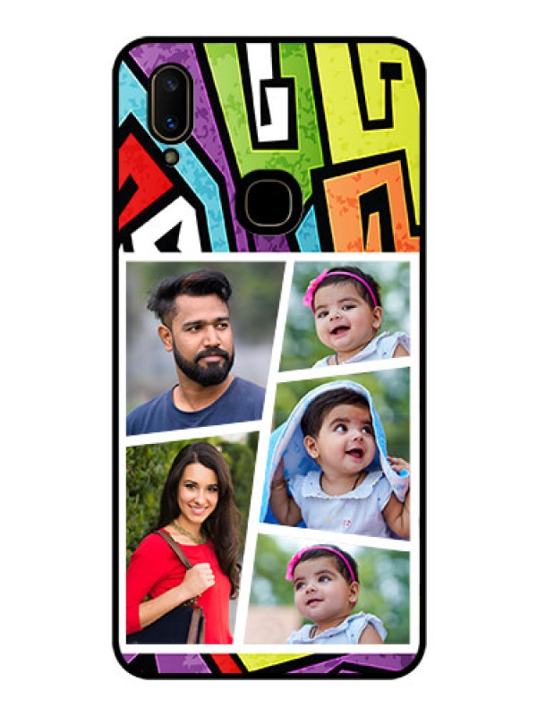 Custom Vivo V11 Custom Glass Phone Case  - Graffiti pattern Design