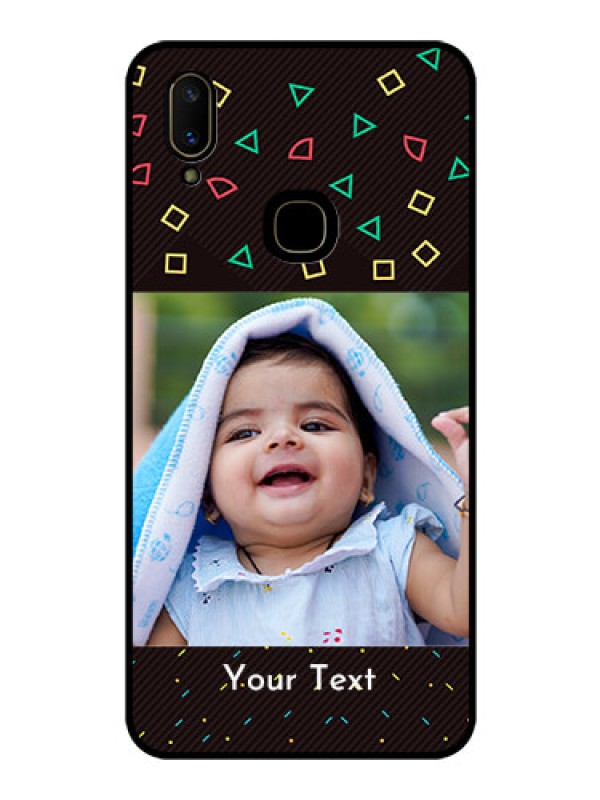 Custom Vivo V11 Custom Glass Phone Case  - with confetti birthday design