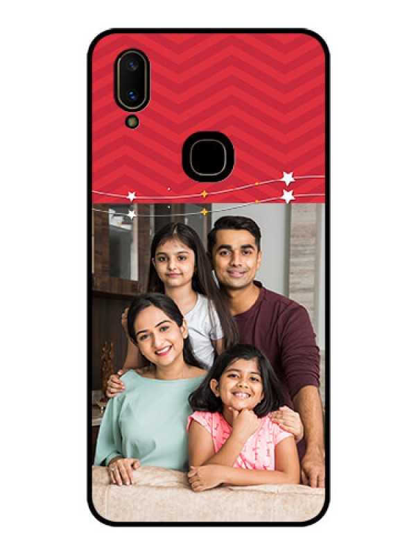 Custom Vivo V11 Personalized Glass Phone Case  - Happy Family Design