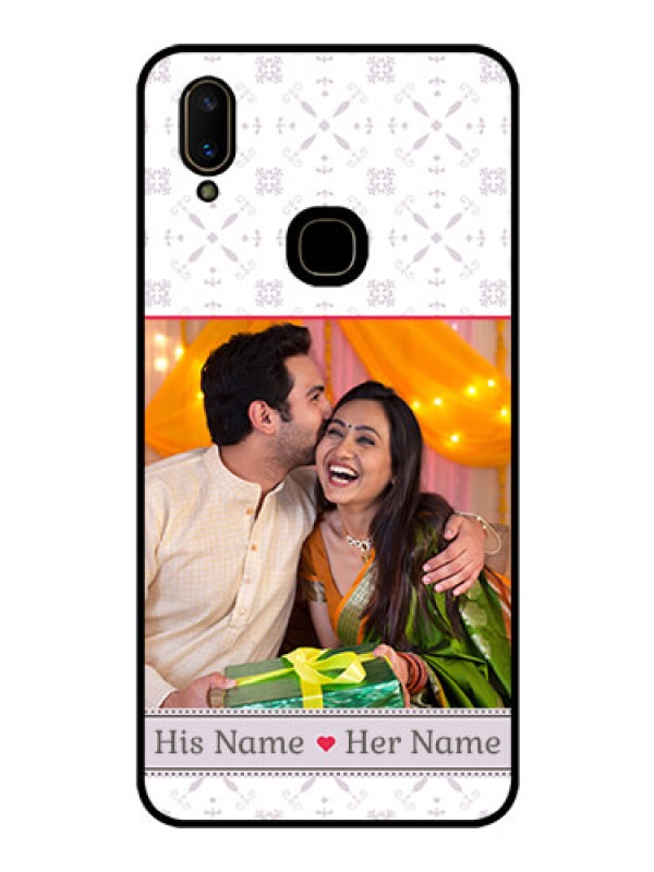 Custom Vivo V11 Custom Glass Mobile Case  - with Photo and Ethnic Design