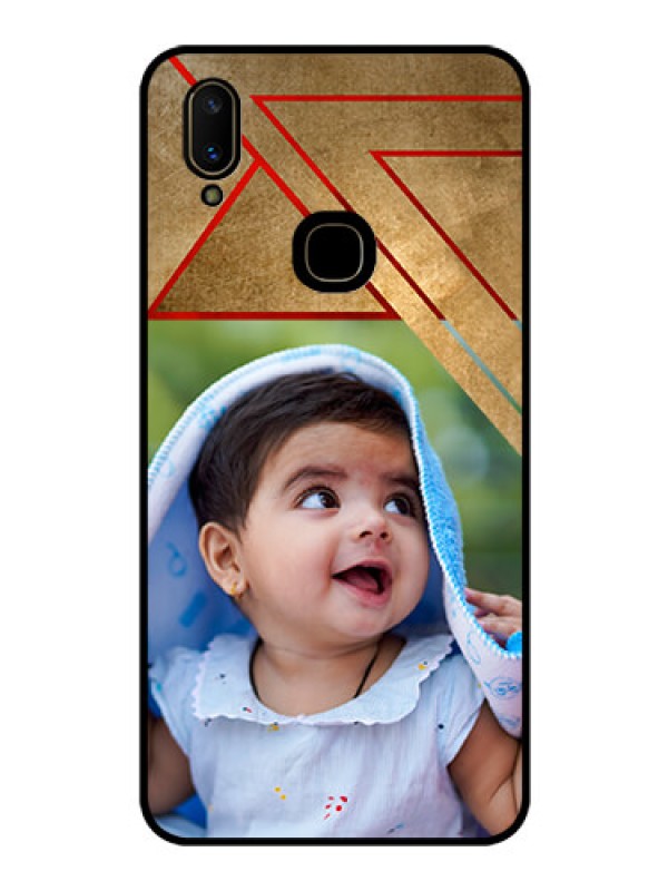 Custom Vivo V11 Personalized Glass Phone Case  - Gradient Abstract Texture Design