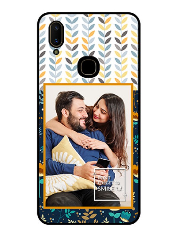 Custom Vivo V11 Custom Glass Mobile Case  - Pattern Design