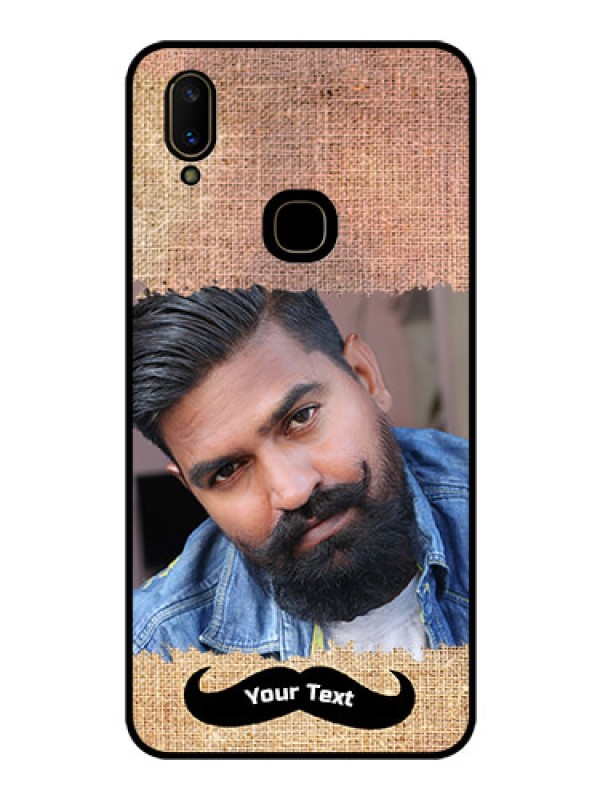 Custom Vivo V11 Personalized Glass Phone Case  - with Texture Design
