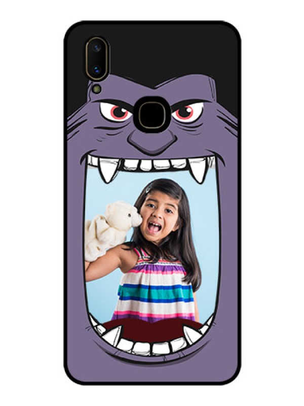 Custom Vivo V11 Custom Glass Phone Case  - Angry Monster Design