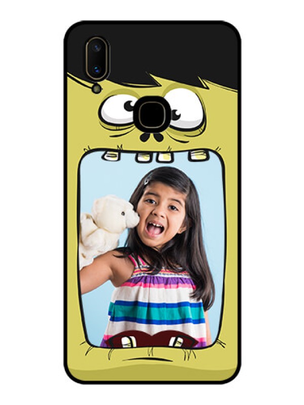 Custom Vivo V11 Personalized Glass Phone Case  - Cartoon monster back case Design